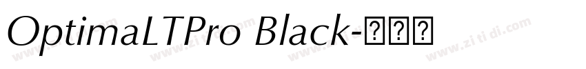 OptimaLTPro Black字体转换